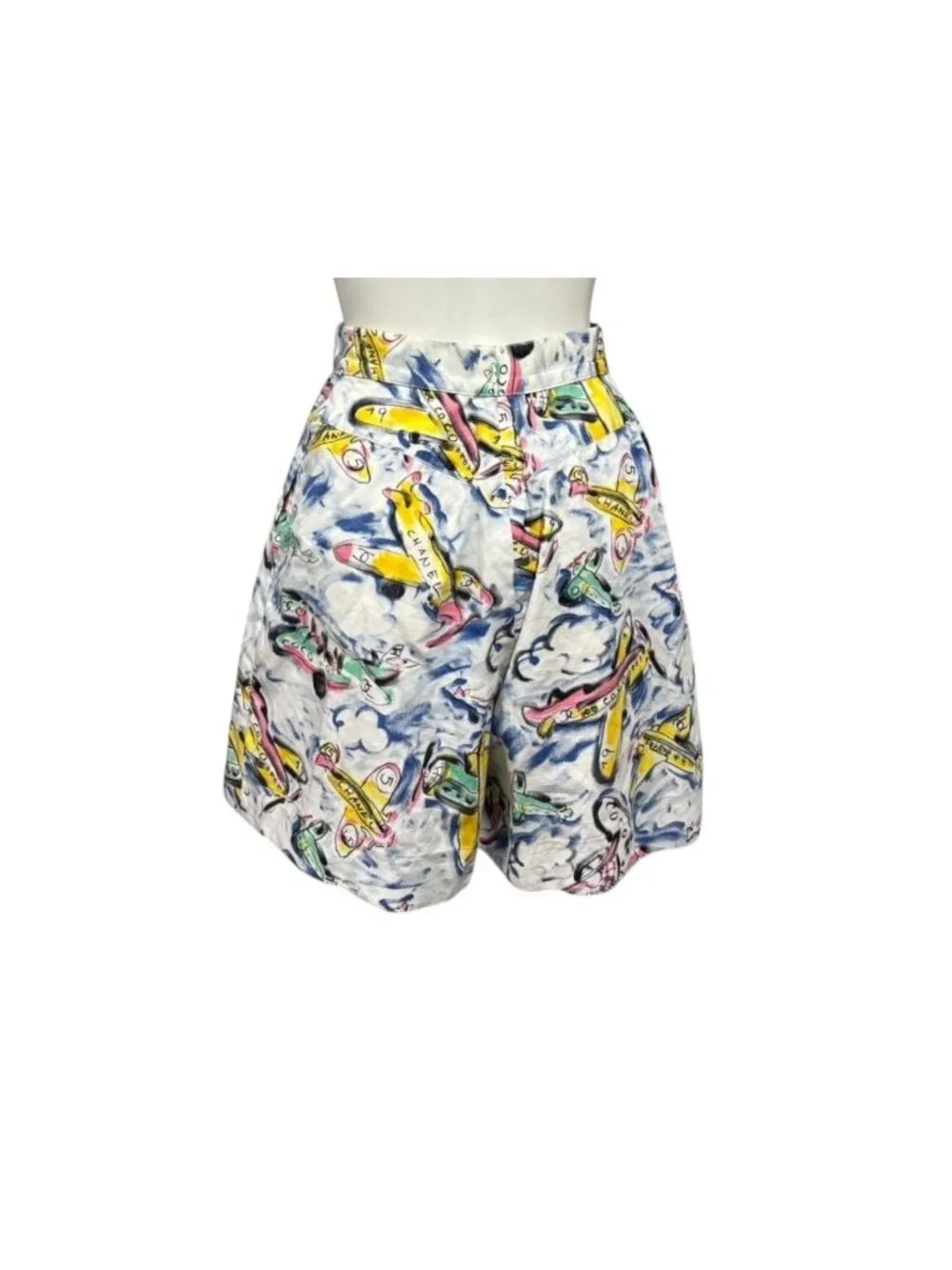 Chanel Shorts Air Line Airplane CC Logo Multicolor 16SS
